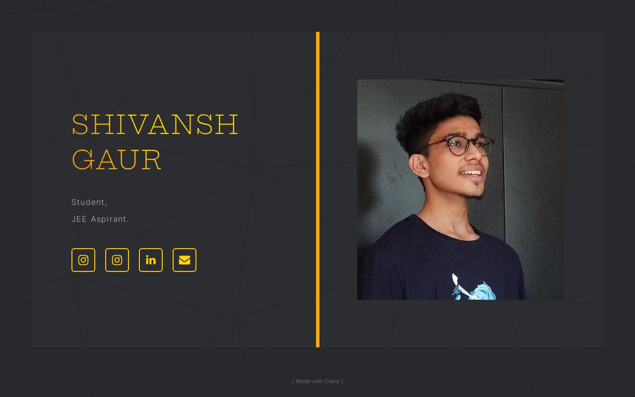 Carrd profile picture for @shivansh
